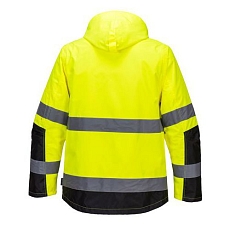 Reflexní nepromokavá bunda Pro Hi-Vis 3v1, žlutá/černá, vel. L