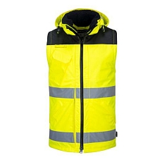 Reflexní nepromokavá bunda Pro Hi-Vis 3v1, žlutá/černá, vel. L