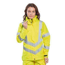 Dámská reflexní nepromokavá bunda Hi-Vis, žlutá, vel. XL