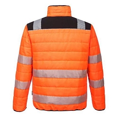 Reflexní zateplená bunda PW3 Hi-Vis Baffle, oranžová/černá, vel. 4XL
