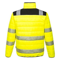 Reflexní zateplená bunda PW3 Hi-Vis Baffle, žlutá/černá, vel. 5XL