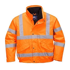 Reflexní nepromokavá bunda Bomber RIS Hi-Vis, oranžová, vel. 5XL