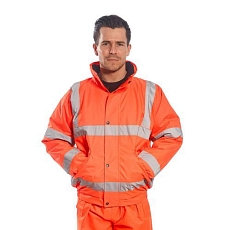 Reflexní nepromokavá bunda Bomber RIS Hi-Vis, oranžová, vel. 5XL