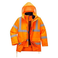 Reflexní prodyšná bunda Traffic Leo Hi-Vis, oranžová, vel. XL
