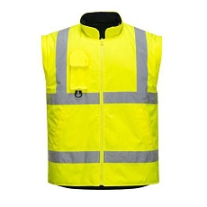 Reflexní nepromokavá bunda Traffic Hi-Vis 7v1, žlutá, vel. XXL