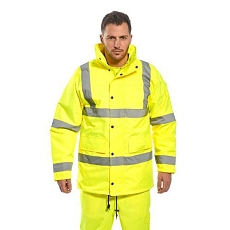 Reflexní nepromokavá bunda Traffic Note Hi-Vis, žlutá, vel. 5XL
