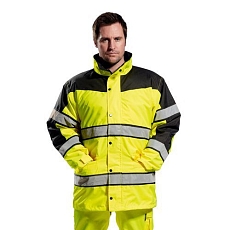 Reflexní nepromokavá bunda Classic Hi-Vis, žlutá, vel. L