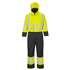 Reflexní pracovní kombinéza Contrast Hi-Vis, žlutá/černá, vel. XXL