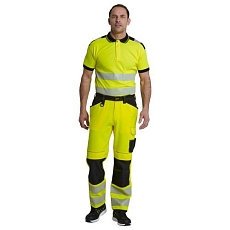 Reflexní kalhoty PW3 Hi-Vis, černé/žluté, vel. 48