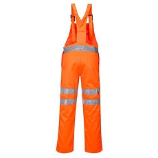 Reflexní kalhoty RIS Hi-Vis s laclem, oranžové, vel. XXL