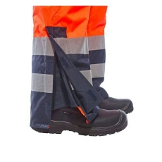 Reflexní kalhoty Beno Hi-Vis s laclem, oranžové, vel. S