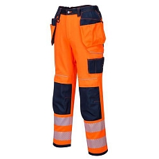 Reflexní kalhoty PW3 Holster Hi-Vis, modré/oranžové, vel. 52