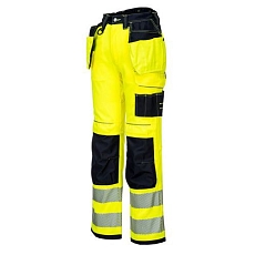 Reflexní kalhoty PW3 Holster Hi-Vis, černé/žluté, vel. 60