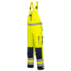 Reflexní kalhoty Dijon Hi-Vis s laclem, modré/žluté, vel. L