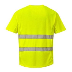 Reflexní tričko s krátkým rukávem Mesh Hi-Vis, žluté, vel. XXL