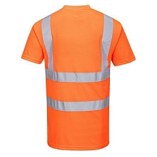 Reflexní tričko s krátkým rukávem Ris Hi-Vis, oranžové, vel. XXL