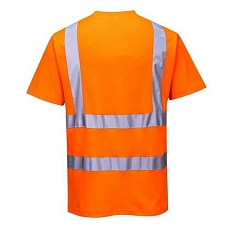 Reflexní tričko s krátkým rukávem Comfort plus Hi-Vis, oranžové, vel. XL