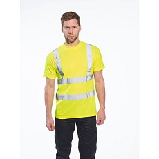 Reflexní tričko s krátkým rukávem Comfort plus Hi-Vis, žluté, vel. 3XL