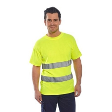 Reflexní tričko s krátkým rukávem Comfort Hi-Vis, žluté, vel. S