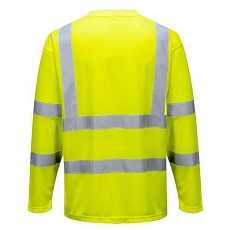 Reflexní tričko s dlouhým rukávem Plus Hi-Vis, žluté, vel. L