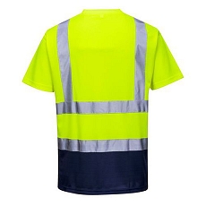 Reflexní tričko s krátkým rukávem Plus Hi-Vis, žluté/modré, vel. 6XL