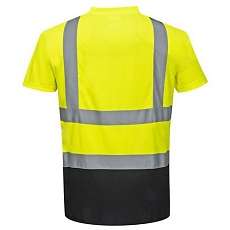 Reflexní tričko s krátkým rukávem Plus Hi-Vis, žluté/černé, vel. 4XL