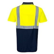 Reflexní polokošile s krátkým rukávem Two-Tone Hi-Vis, žlutá/modrá, vel. 3XL