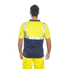 Reflexní polokošile s krátkým rukávem Two-Tone Hi-Vis, žlutá/modrá, vel. 3XL