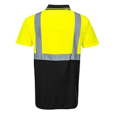 Reflexní polokošile s krátkým rukávem Two-Tone Hi-Vis, žlutá/černá, vel. 4XL