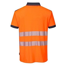 Reflexní polokošile s krátkým rukávem PW3 Hi-Vis, oranžová/modrá, vel. XL