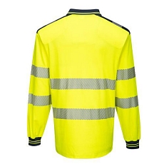 Reflexní polokošile s dlouhým rukávem PW3 Hi-Vis, žlutá/modrá, vel. 4XL