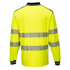 Reflexní polokošile s dlouhým rukávem PW3 Hi-Vis, žlutá/černá, vel. M