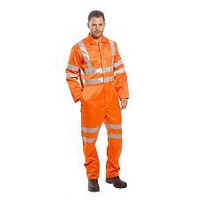 Reflexní pracovní kombinéza RIS Hi-Vis, oranžová, vel. XS
