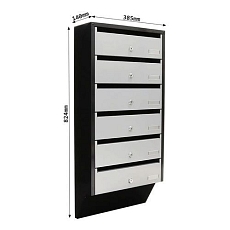 Modulová poštovní schránka Rottner Depot, 6 boxů