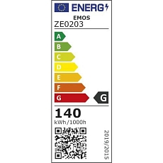 Lineární halogenová žárovka J118, patice R7s, 140 W, teplá bílá