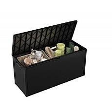 Zahradní úložný box Emily, 280 l, tmavě šedý