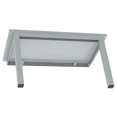 Šatní skříň Charlie s lavičkou, 2 oddíly, cylindrický zámek, šedá/modrá