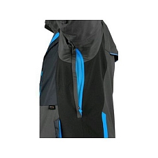 Blůza CXS NAOS, pánská, šedo-černá, HV modré doplňky, vel. 60