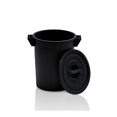 Plastový kulatý kontejner, recyklovaný HDPE, 50 l