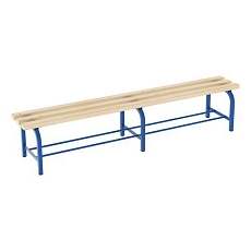 Lavice Eda s roštem, 200 cm, hnědá