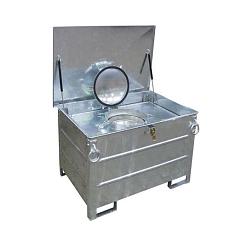 Speciální kovový kontejner ASB na nebezpečné kapaliny, 250 l