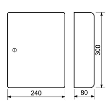 Skříňka na klíče, 90 háčků