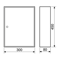 Skříňka na klíče, 64 háčků