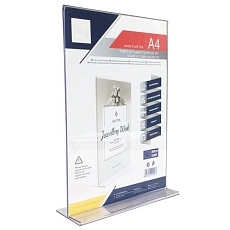 Stojánek na letáky Manutan Expert, typ T na výšku, A5