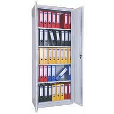 Svařovaná skříň Eco, 192 x 78 x 38 cm, šedá/šedá