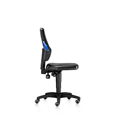 Dílenská židle Bimos Ergoconfort Vinyl s měkkými kolečky