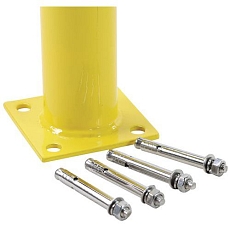 Kovová zábrana, délka 200 cm, průměr 59 mm, šedá - Manutan Expert