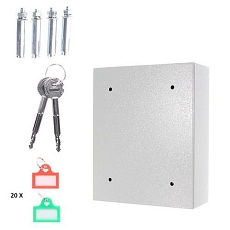 Skříňka na klíče s elektronickým zámkem, 20 háčků