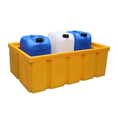 Plastová záchytná vana s roštem, kapacita 200 l