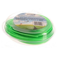 Struna do sekačky zelená zesílená, 3,0mm, 30m, hvězdicový profil, nylon GEKO
